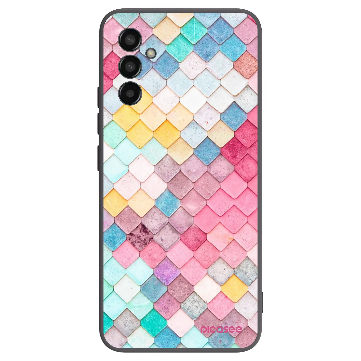 Picasee Samsung Galaxy M13 M135F Hülle - Schwarzes Silikon - Farbiges Dach