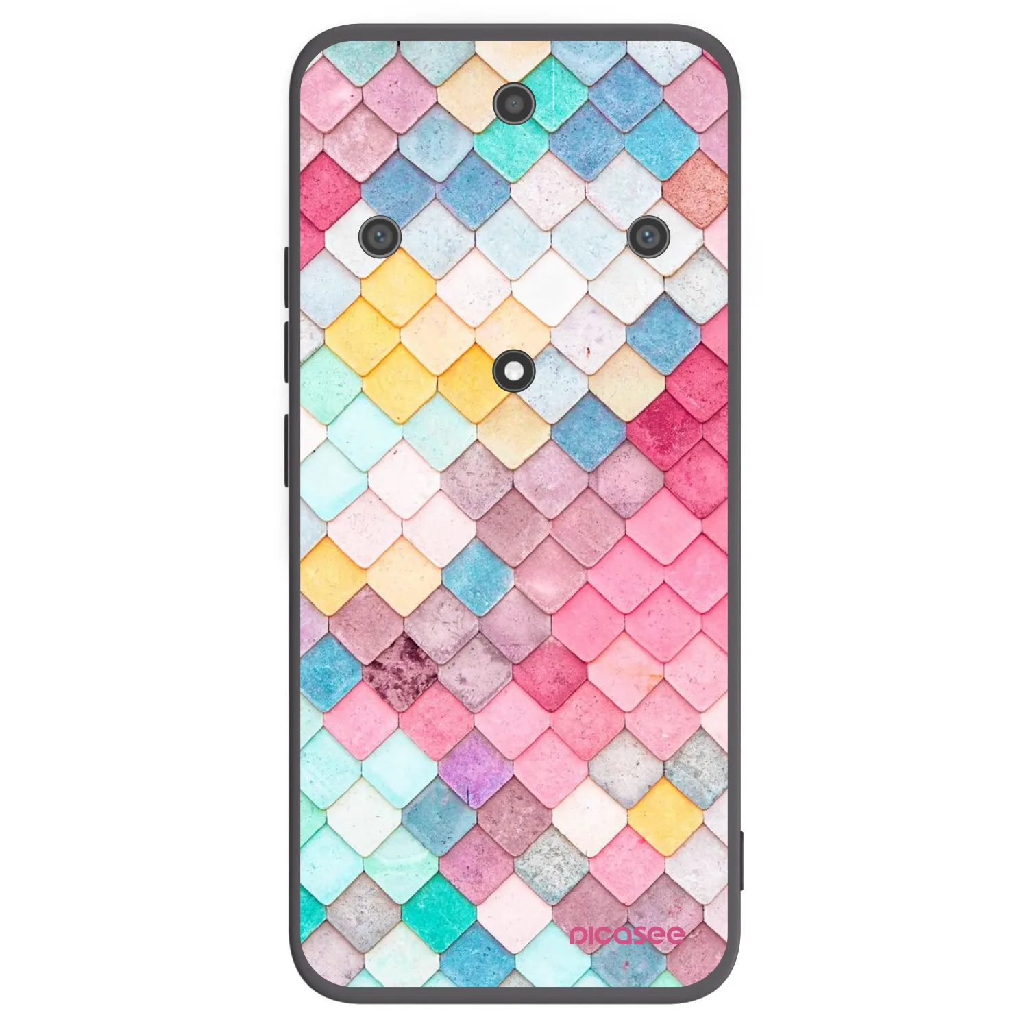 Picasee Honor Magic5 Lite 5G Hülle - Schwarzes Silikon - Farbiges Dach