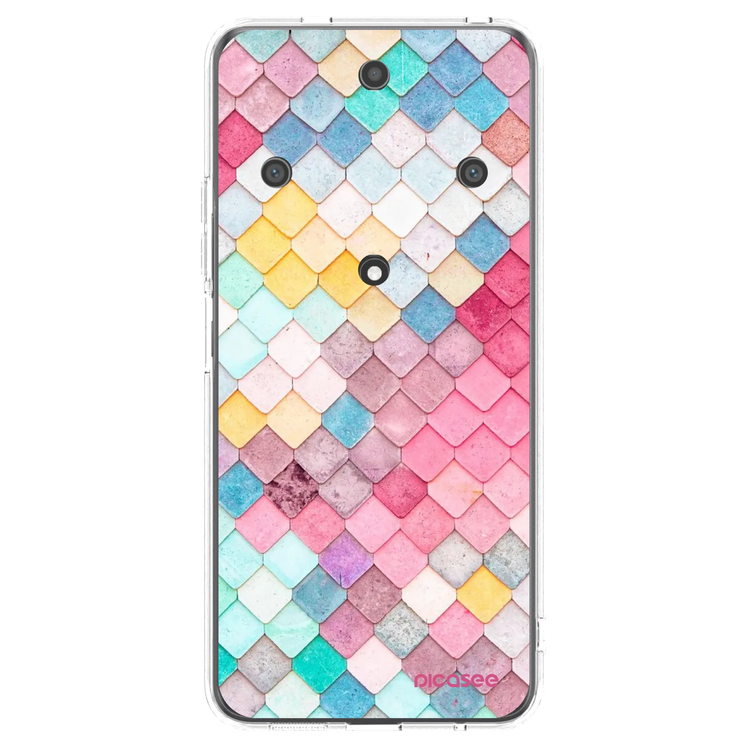Picasee Honor Magic5 Lite 5G Hülle - Transparentes Silikon - Farbiges Dach