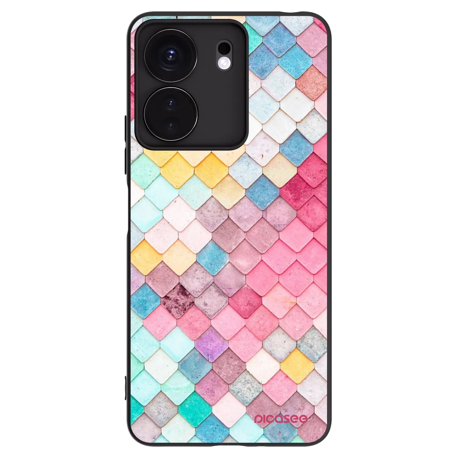 Picasee Xiaomi Redmi 13C 4G Hülle - Schwarzes Silikon - Farbiges Dach