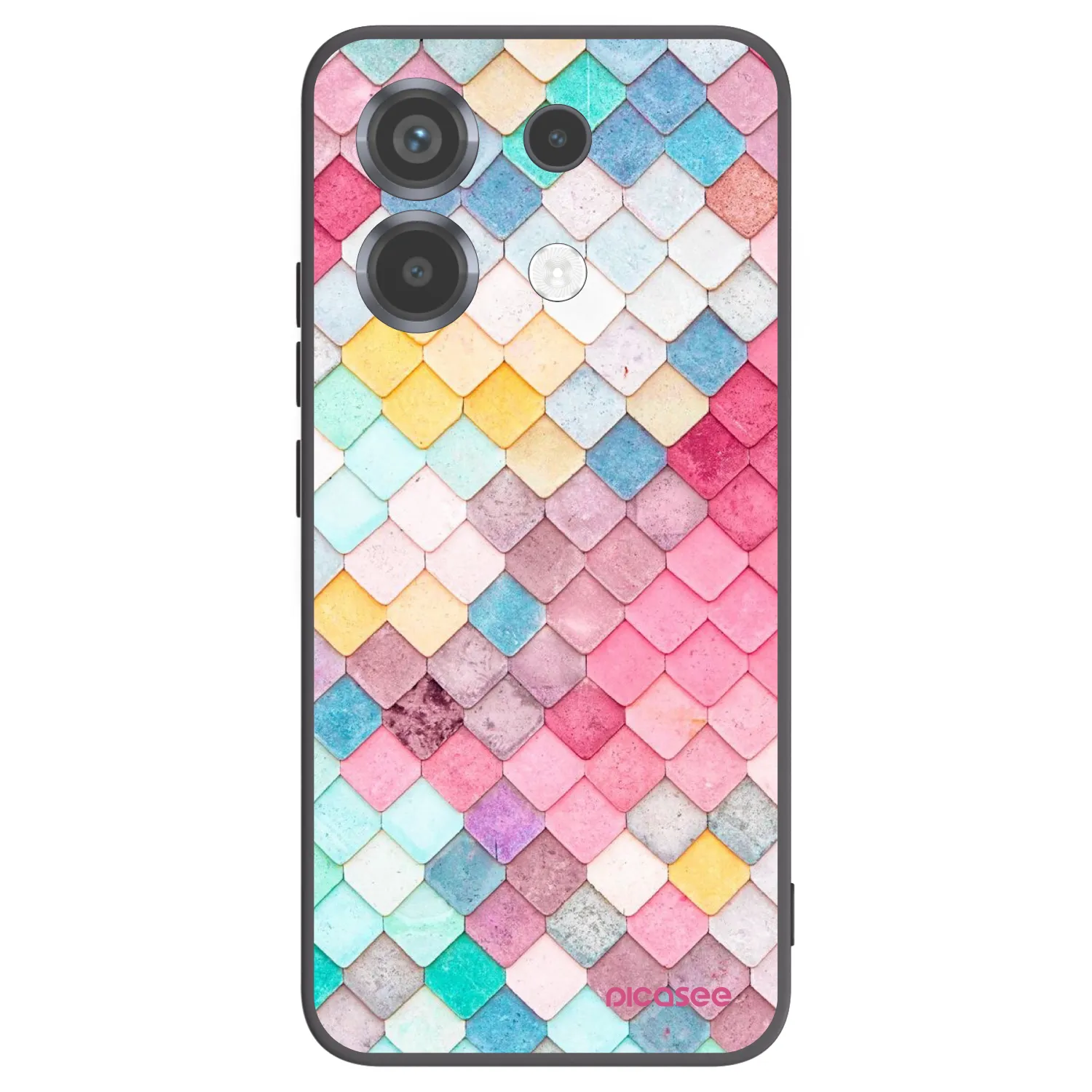 Picasee Xiaomi Poco X6 Hülle - Schwarzes Silikon - Farbiges Dach