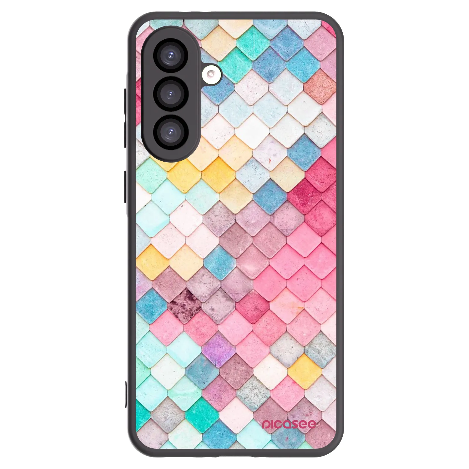 Picasee Samsung Galaxy A26 5G A266B Hülle - Schwarzes Silikon - Farbiges Dach