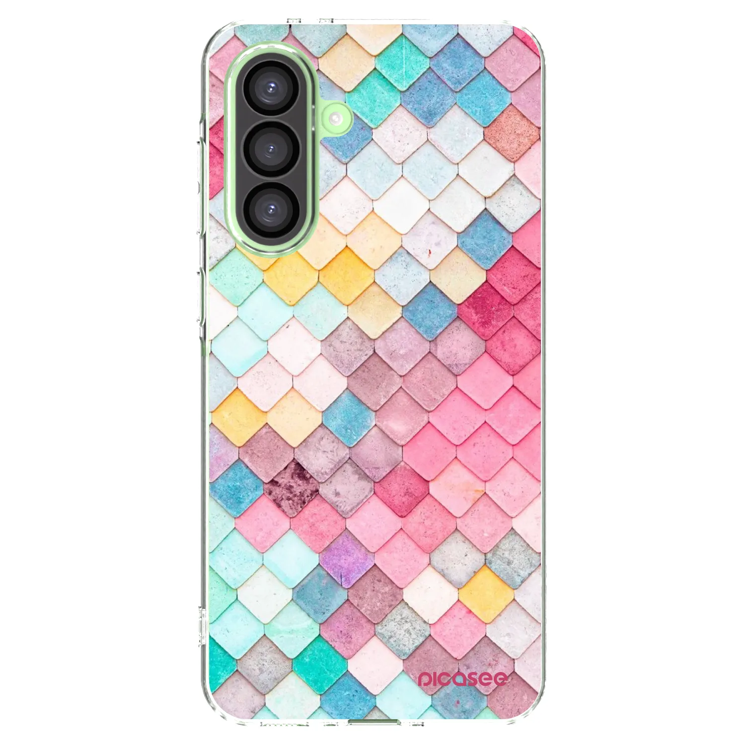 Picasee Samsung Galaxy A26 5G A266B Hülle - Transparentes Silikon - Farbiges Dach