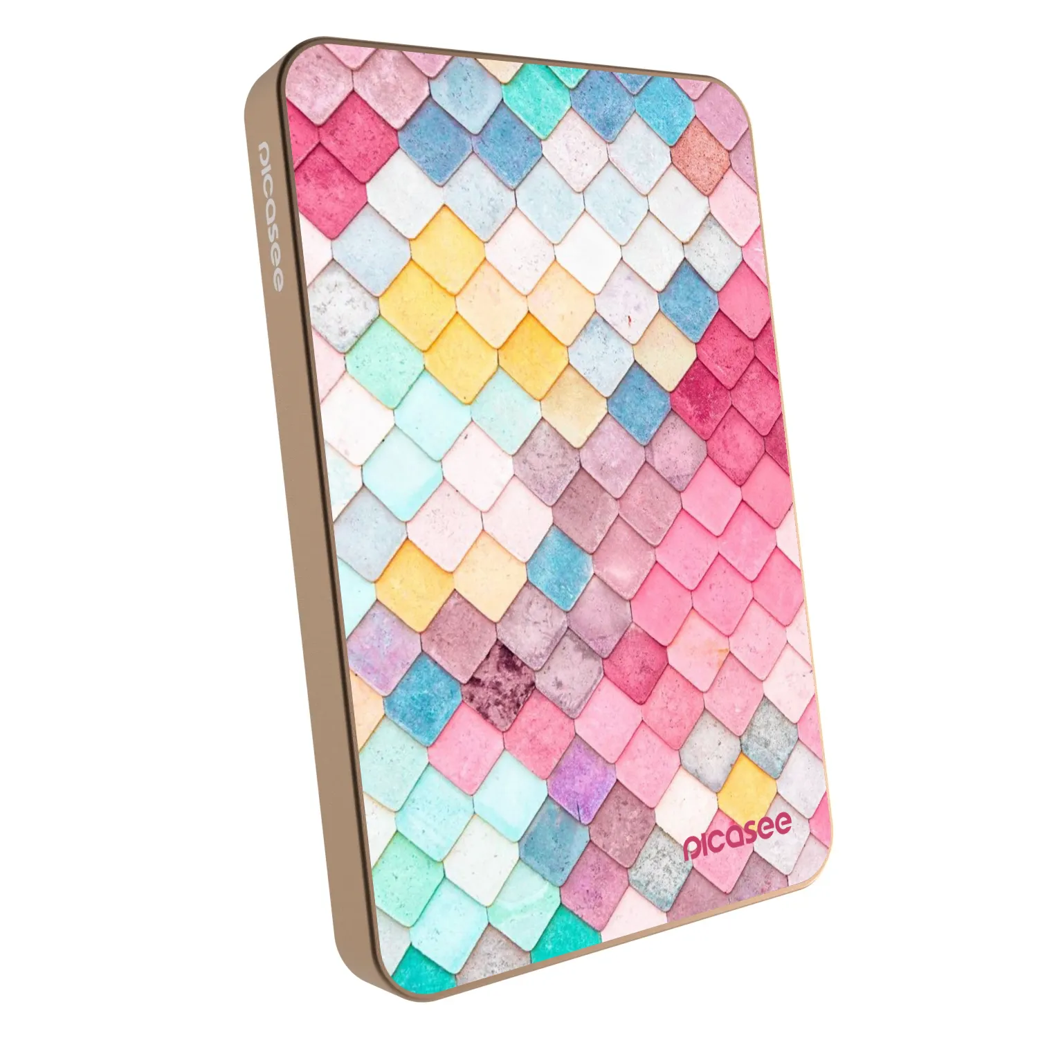 Picasee Powerbank mit MagSafe 5 000 mAh Golden - Farbiges Dach