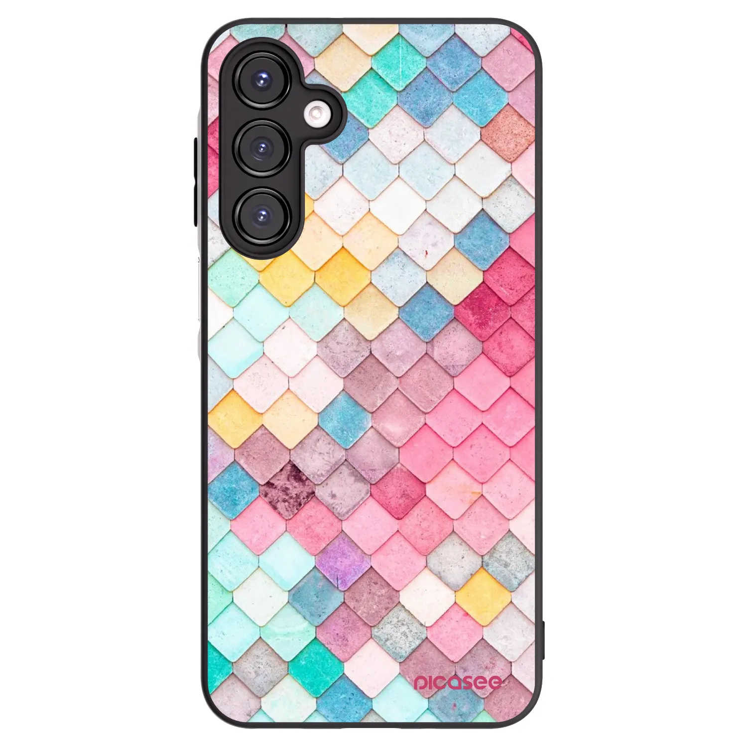 Picasee Samsung Galaxy A16 4G Hülle - Schwarzes Silikon - Farbiges Dach