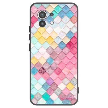 Picasee Xiaomi Mi 11 Hülle - Schwarzes Silikon - Farbiges Dach