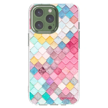Picasee Apple iPhone 13 Pro Hülle - Transparentes Silikon - Farbiges Dach