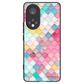 Picasee Huawei Nova 9 Hülle - Schwarzes Silikon - Farbiges Dach