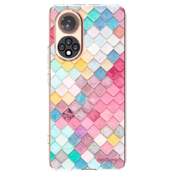 Picasee Huawei Nova 9 Hülle - Transparentes Silikon - Farbiges Dach