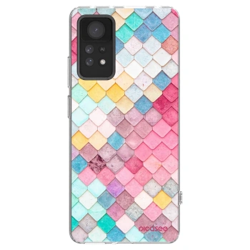 Picasee Xiaomi Redmi Note 11 Pro Hülle - Transparentes Silikon - Farbiges Dach