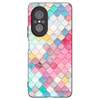Picasee Huawei Nova 9 SE Hülle - Schwarzes Silikon - Farbiges Dach