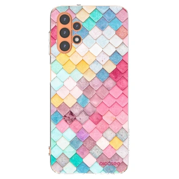 Picasee Samsung Galaxy A13 4G A135 Hülle - Transparentes Silikon - Farbiges Dach