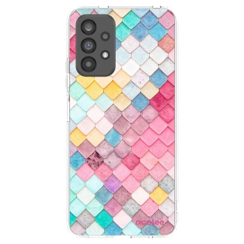 Picasee Samsung Galaxy A73 5G Hülle - Transparentes Silikon - Farbiges Dach
