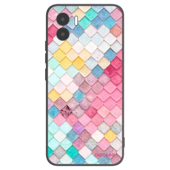 Picasee Xiaomi Redmi A1 Hülle - Schwarzes Silikon - Farbiges Dach