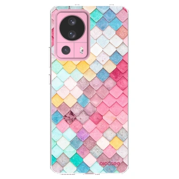 Picasee Xiaomi 13 Lite Hülle - Transparentes Silikon - Farbiges Dach