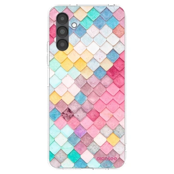 Picasee Samsung Galaxy A04s A047F Hülle - Transparentes Silikon - Farbiges Dach