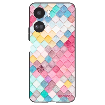 Picasee Honor 90 Lite 5G Hülle - Schwarzes Silikon - Farbiges Dach