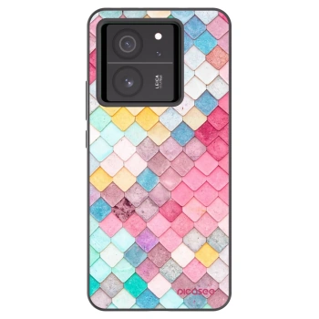 Picasee Xiaomi 13T Pro Hülle - Schwarzes Silikon - Farbiges Dach