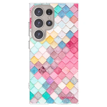 Picasee Samsung Galaxy S24 Ultra S928B 5G Hülle - Transparentes Silikon - Farbiges Dach