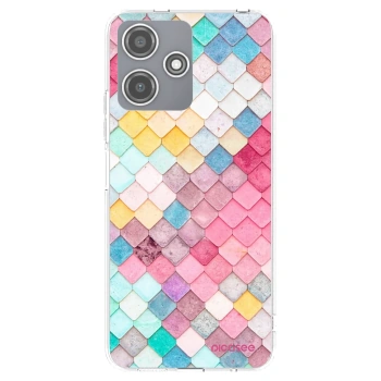 Picasee Xiaomi Redmi 12 5G Hülle - Transparentes Silikon - Farbiges Dach