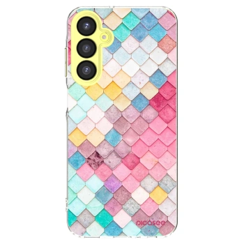 Picasee Samsung Galaxy A25 A256B 5G Hülle - Transparentes Silikon - Farbiges Dach