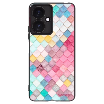 Picasee Xiaomi Redmi 13C 5G Hülle - Schwarzes Silikon - Farbiges Dach