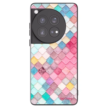 Picasee OnePlus 12 5G Hülle - Schwarzes Silikon - Farbiges Dach