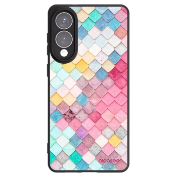 Picasee Samsung Galaxy S25 Edge 5G Hülle - Schwarzes Silikon - Farbiges Dach
