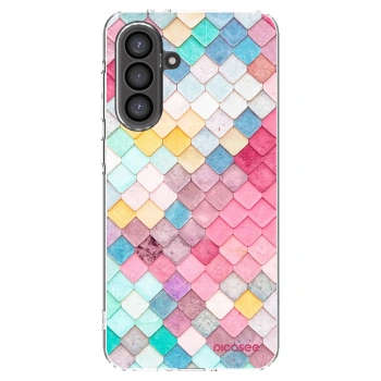 Picasee Samsung Galaxy A56 5G A566B Hülle - Transparentes Silikon - Farbiges Dach