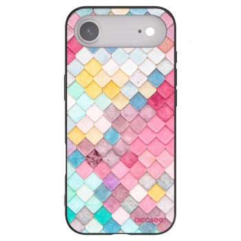 Picasee Apple iPhone Air Hülle - Schwarzes Silikon - Farbiges Dach