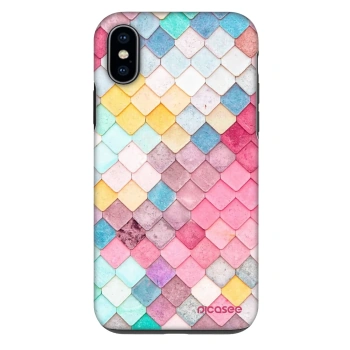 Hülle für Apple iPhone X/XS - Farbiges Dach