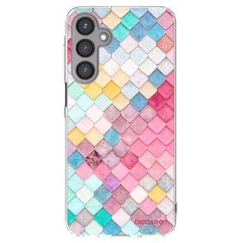 Picasee Samsung Galaxy A16 4G Hülle - Transparentes Silikon - Farbiges Dach