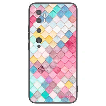 Picasee Xiaomi Mi Note 10 (Pro) Hülle - Schwarzes Silikon - Farbiges Dach