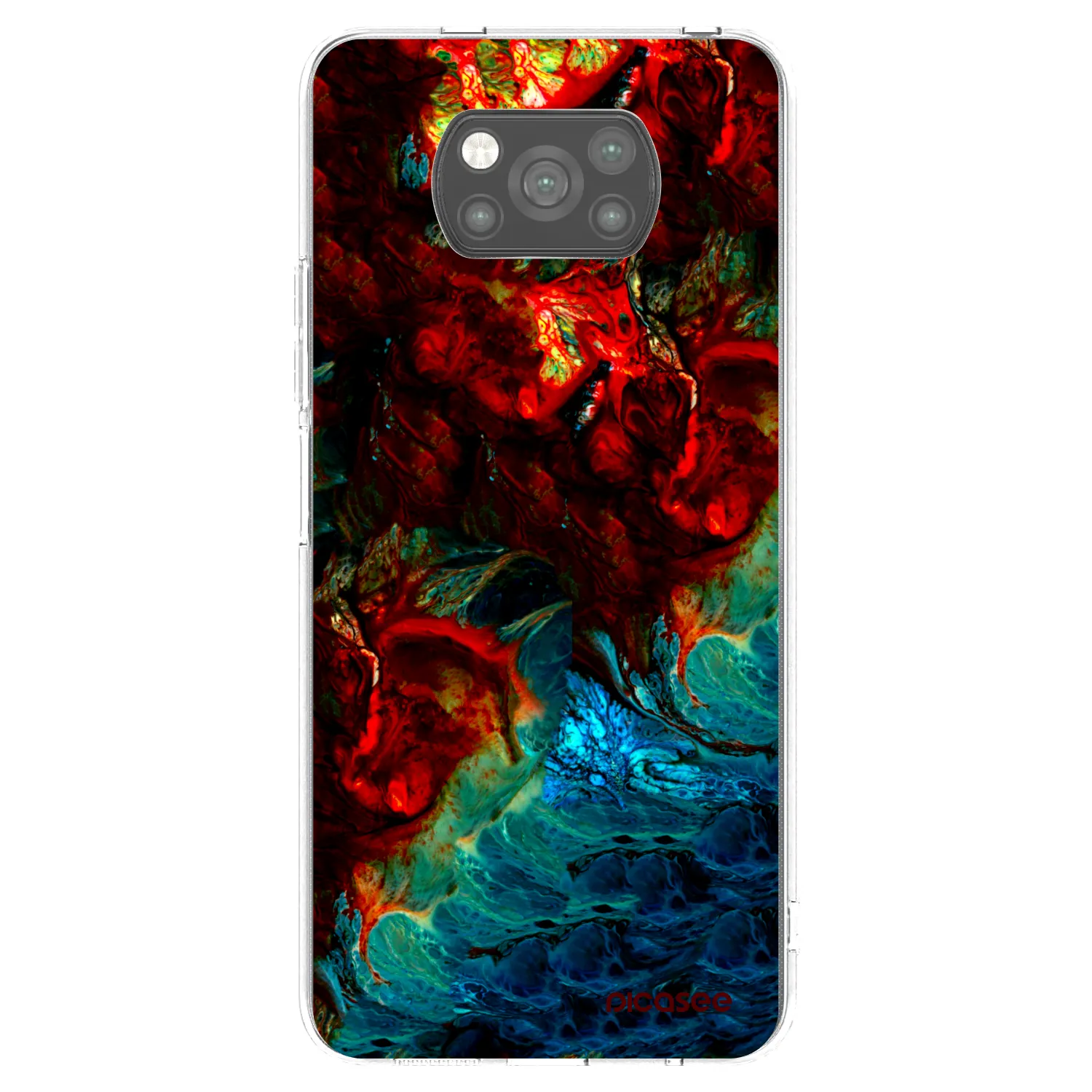 Picasee Xiaomi Poco X3 Hülle - Schwarzes Silikon - Universe