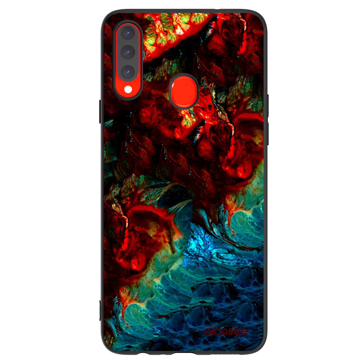 Picasee Samsung Galaxy A20s Hülle - Schwarzes Silikon - Universe