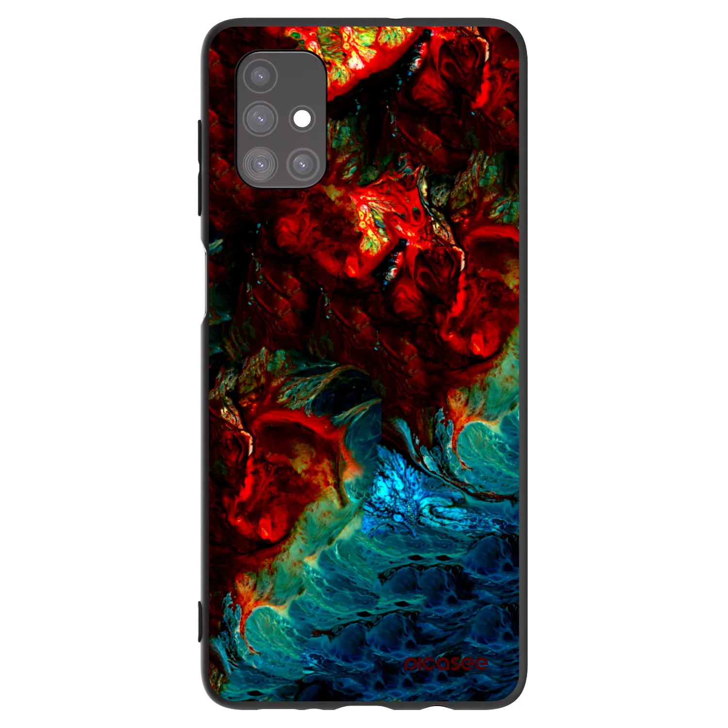 Picasee Samsung Galaxy M51 M515F Hülle - Schwarzes Silikon - Universe