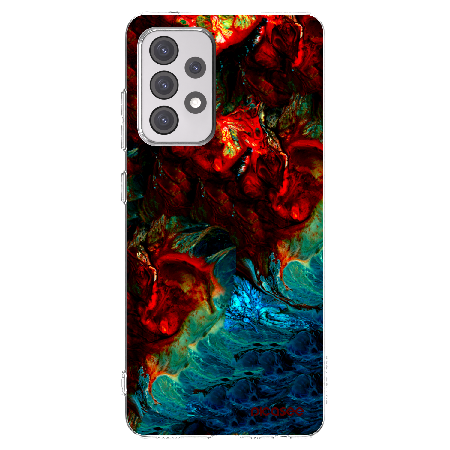 Picasee Samsung Galaxy A52 5G A525F Hülle - Transparentes Silikon - Universe