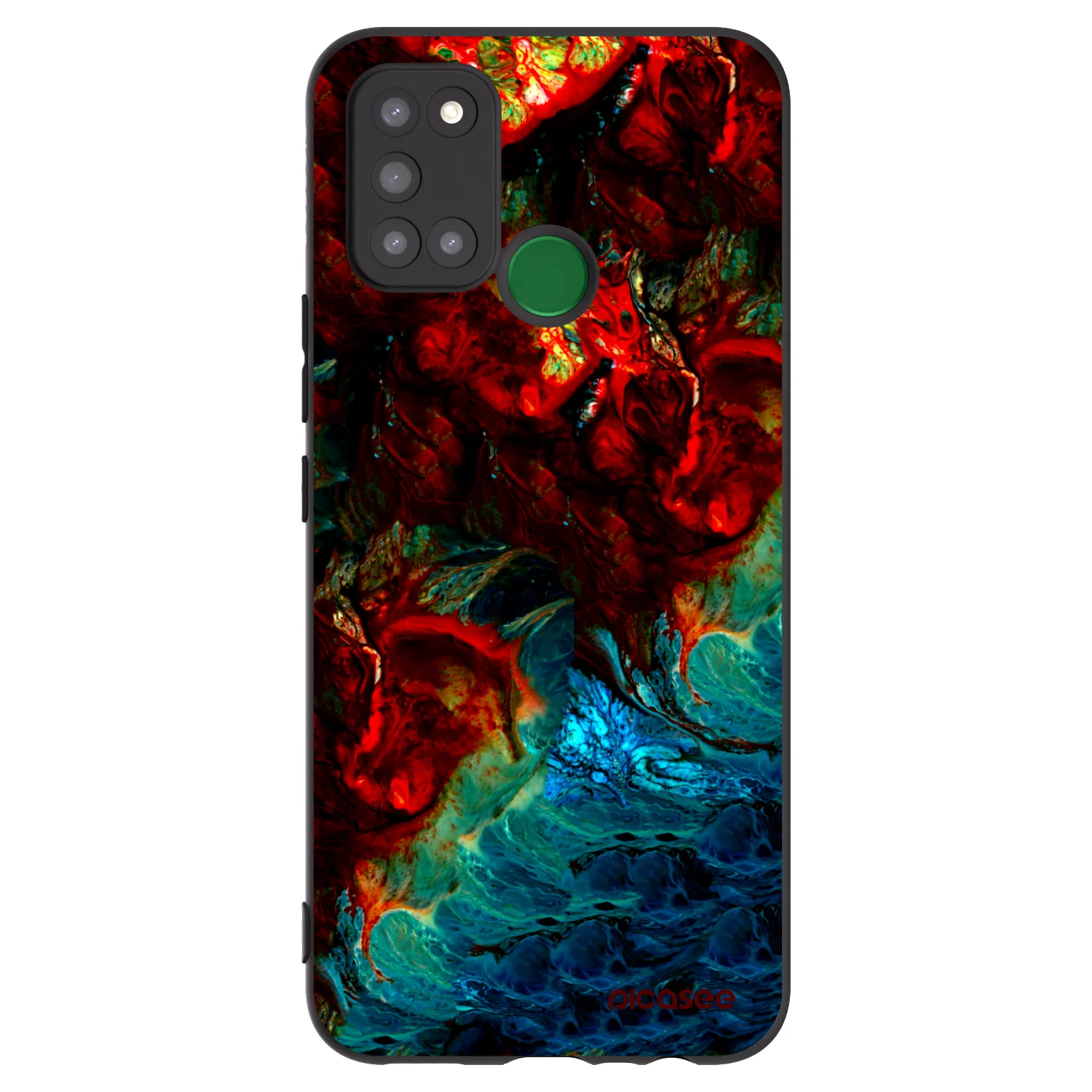 Picasee Realme 7i Hülle - Schwarzes Silikon - Universe
