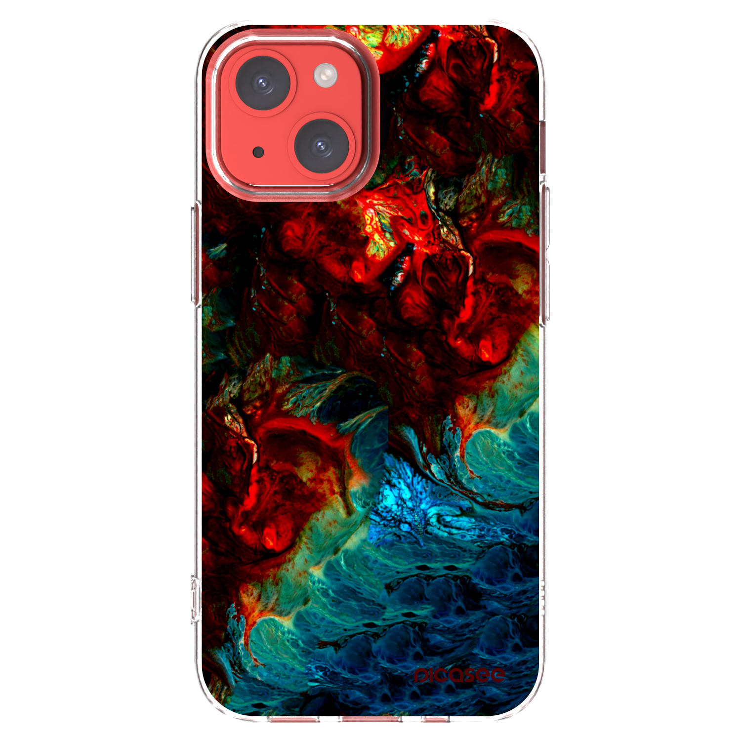 Picasee Apple iPhone 13 mini Hülle - Transparentes Silikon - Universe