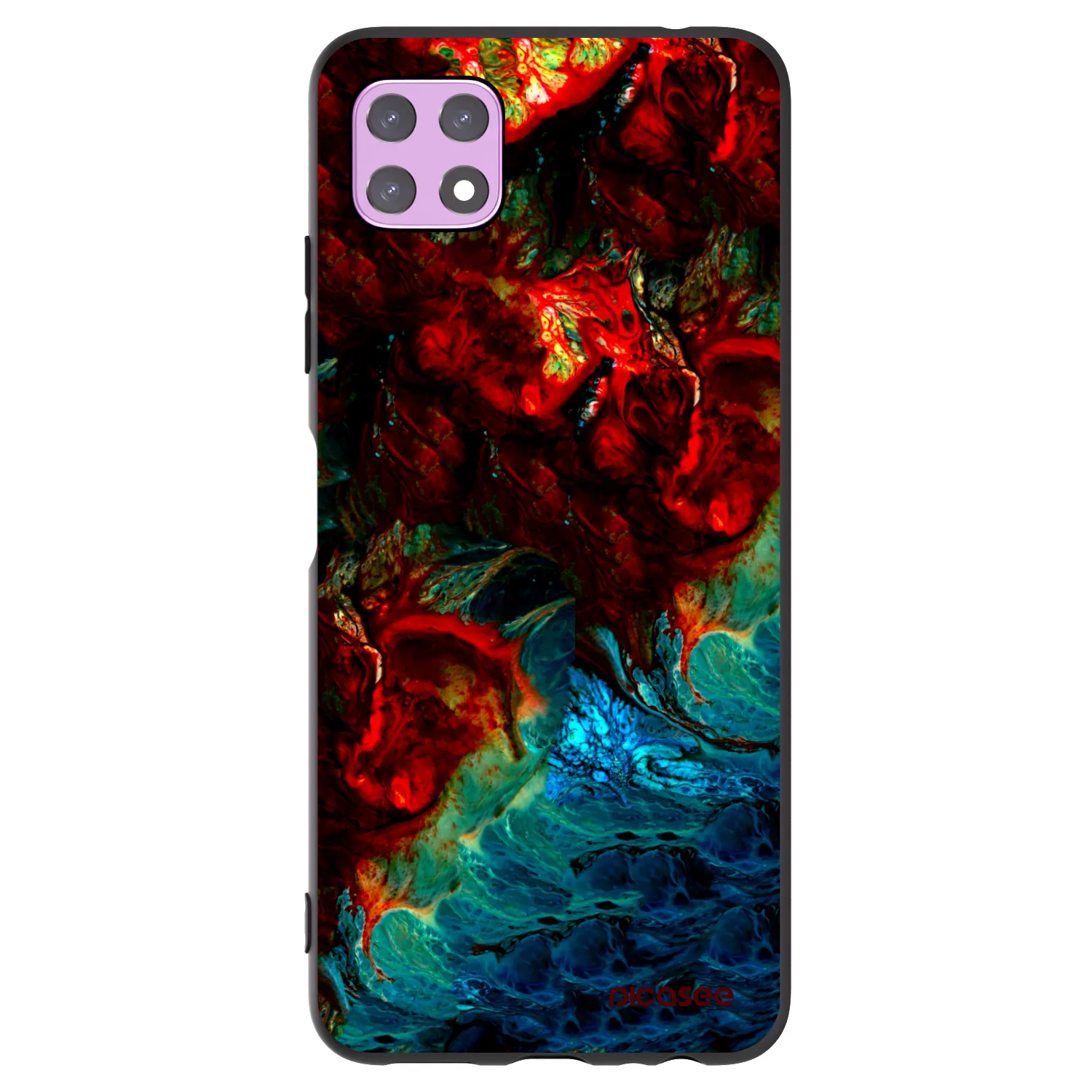 Picasee Samsung Galaxy A22 A226B 5G Hülle - Schwarzes Silikon - Universe
