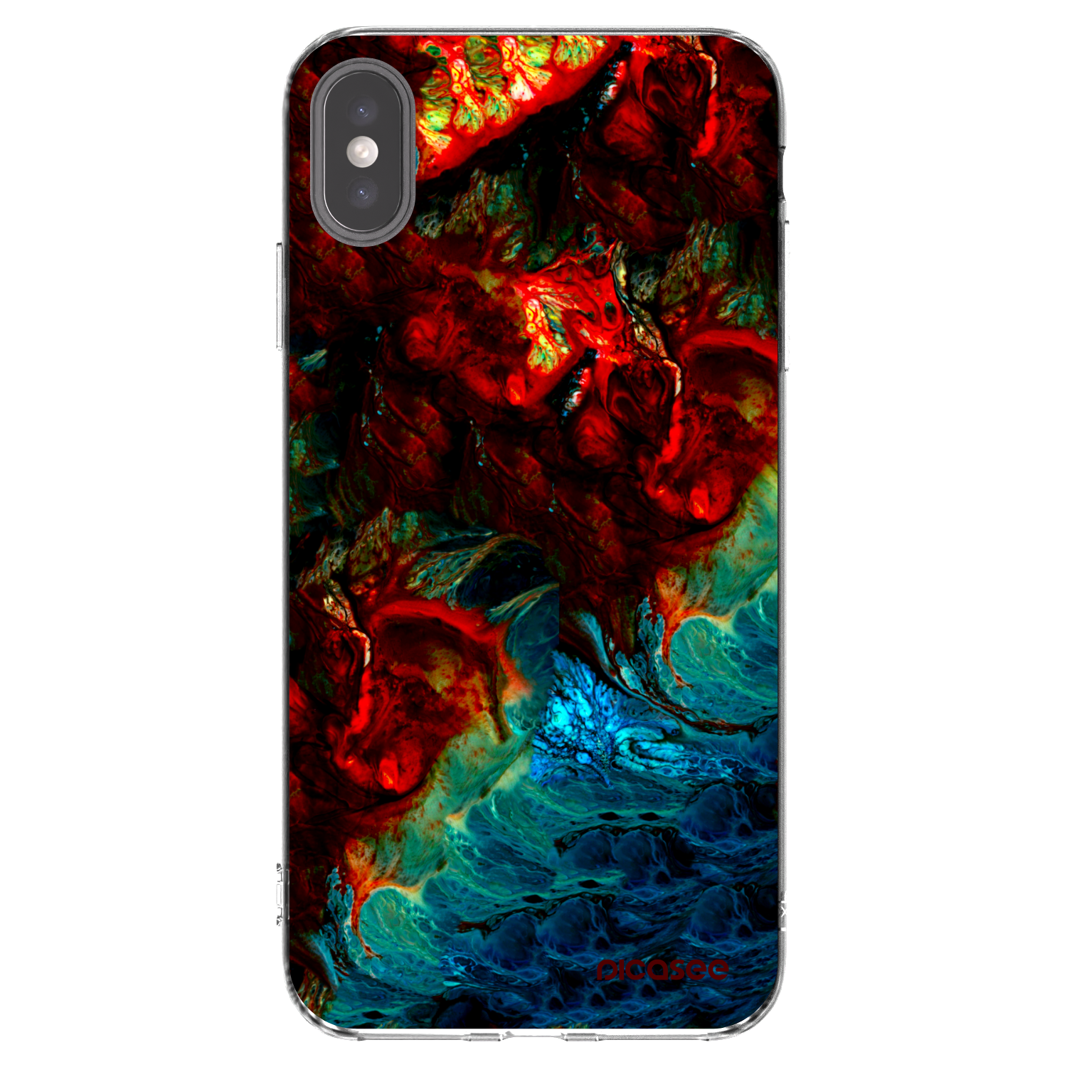 Picasee Apple iPhone XS Max Hülle - Transparentes Silikon - Universe