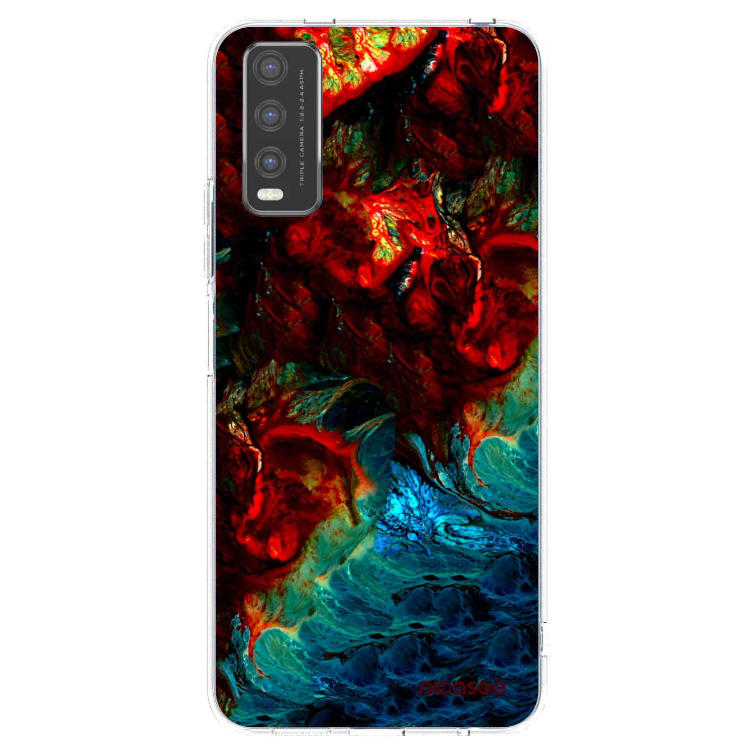 Picasee Vivo Y20s Hülle - Transparentes Silikon - Universe