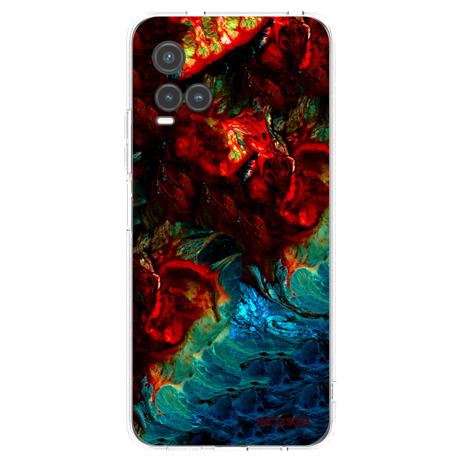 Picasee Vivo Y33s Hülle - Transparentes Silikon - Universe