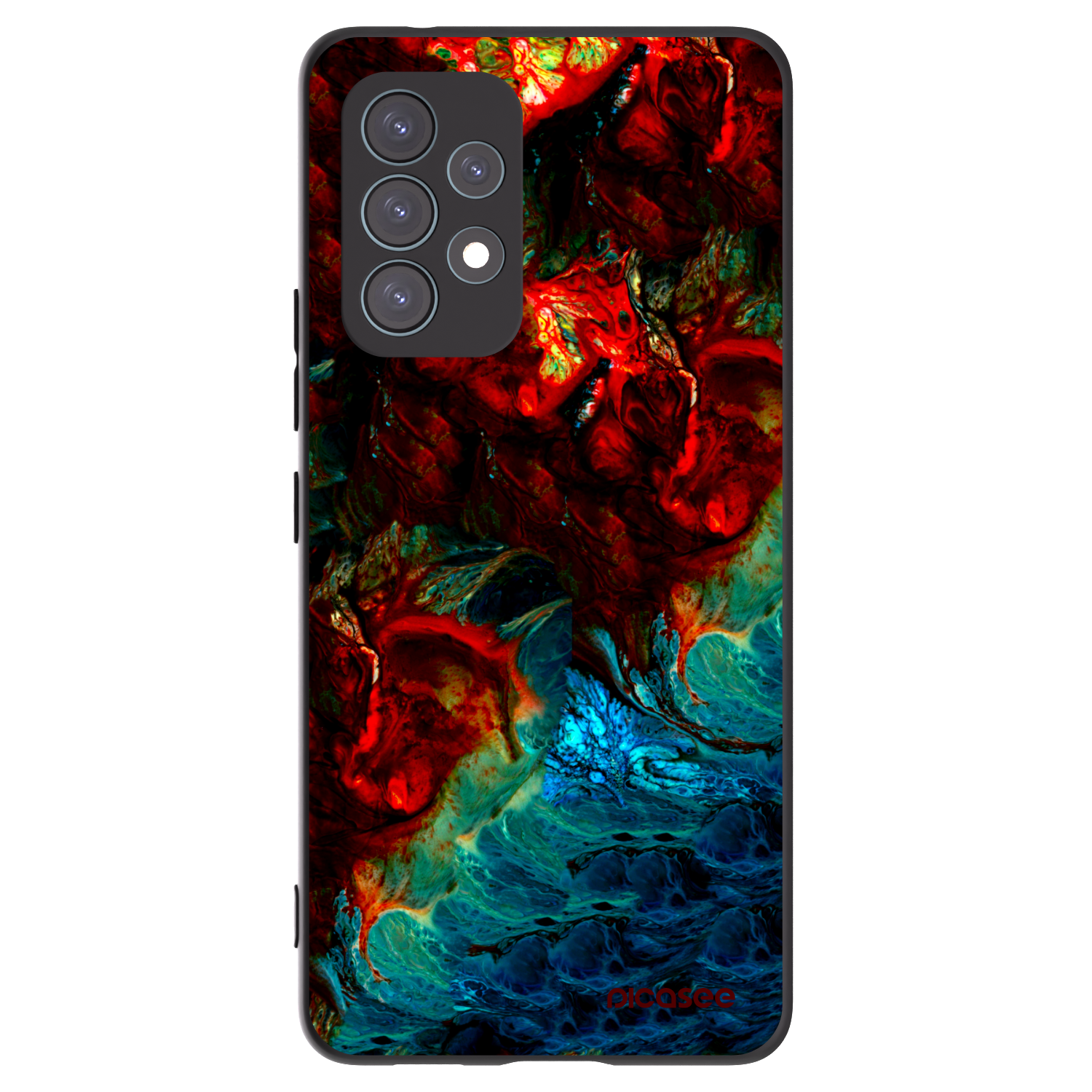Picasee Samsung Galaxy A53 5G A536 Hülle - Schwarzes Silikon - Universe