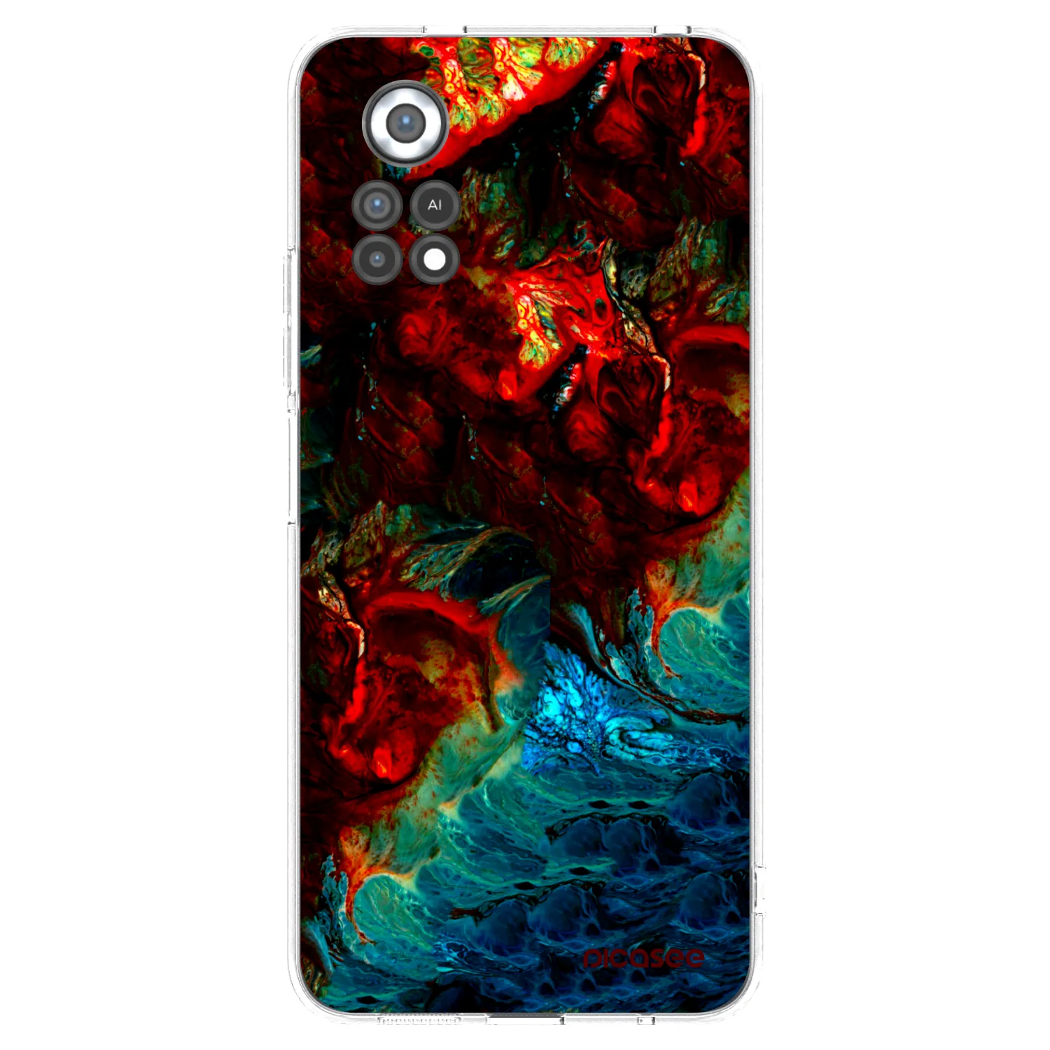 Picasee Xiaomi Poco X4 Pro 5G Hülle - Transparentes Silikon - Universe