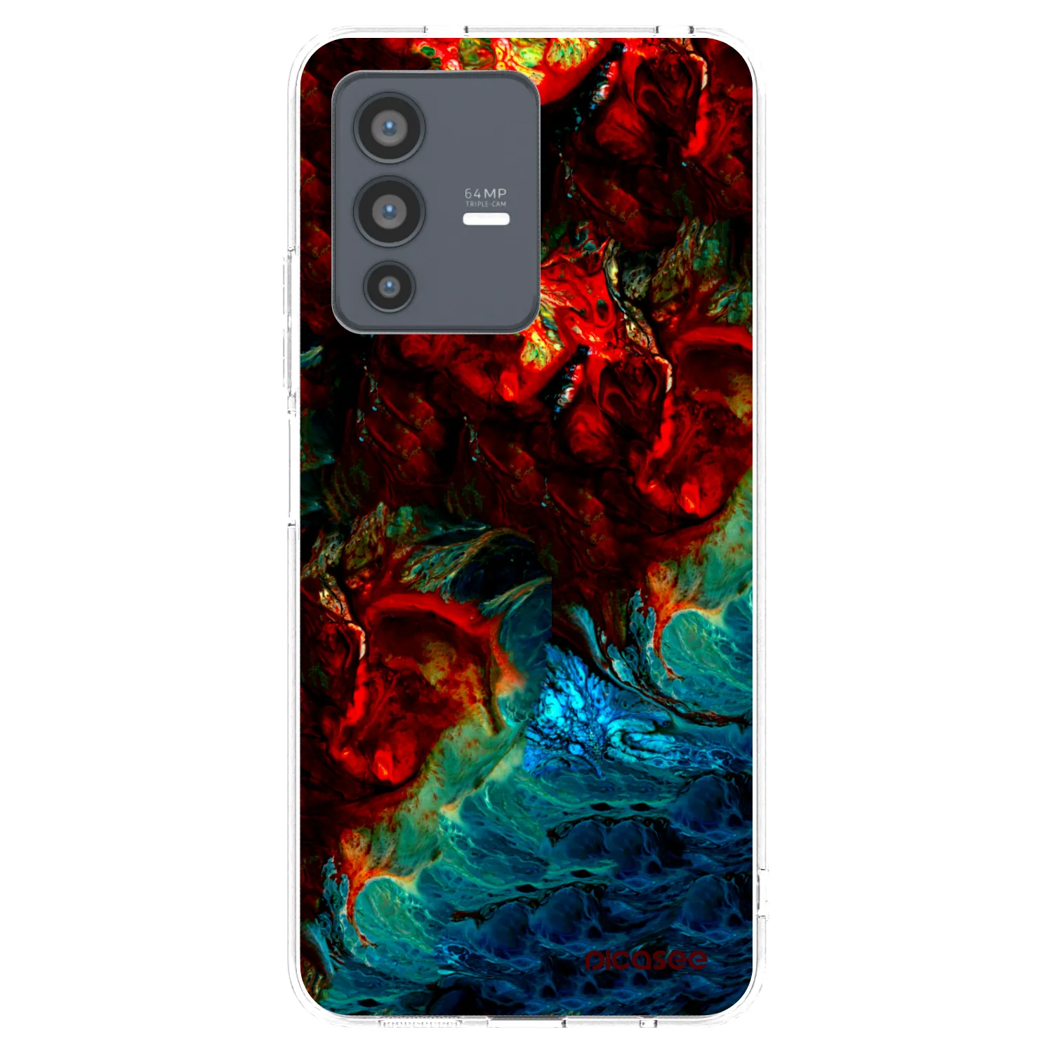 Picasee Vivo V23 5G Hülle - Transparentes Silikon - Universe