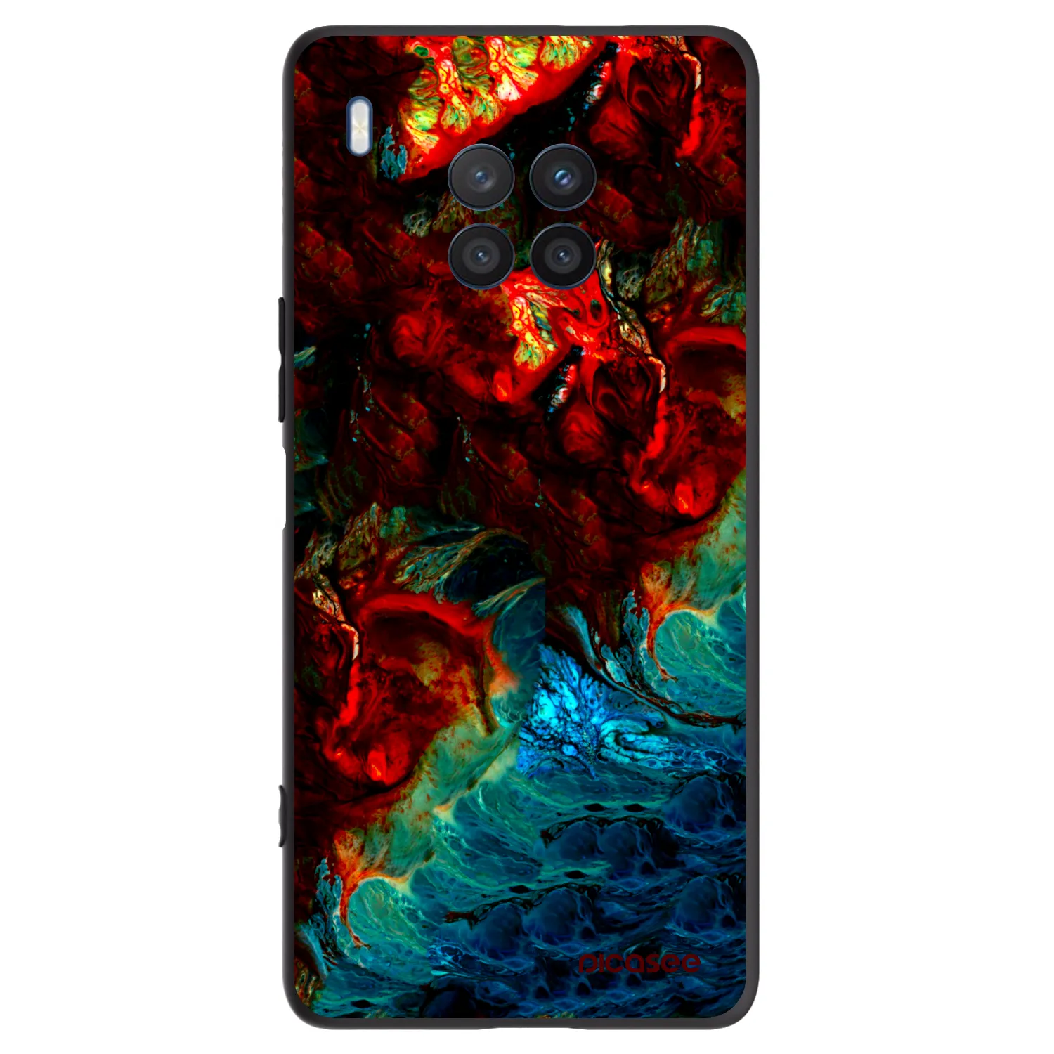 Picasee Honor 50 Lite Hülle - Schwarzes Silikon - Universe