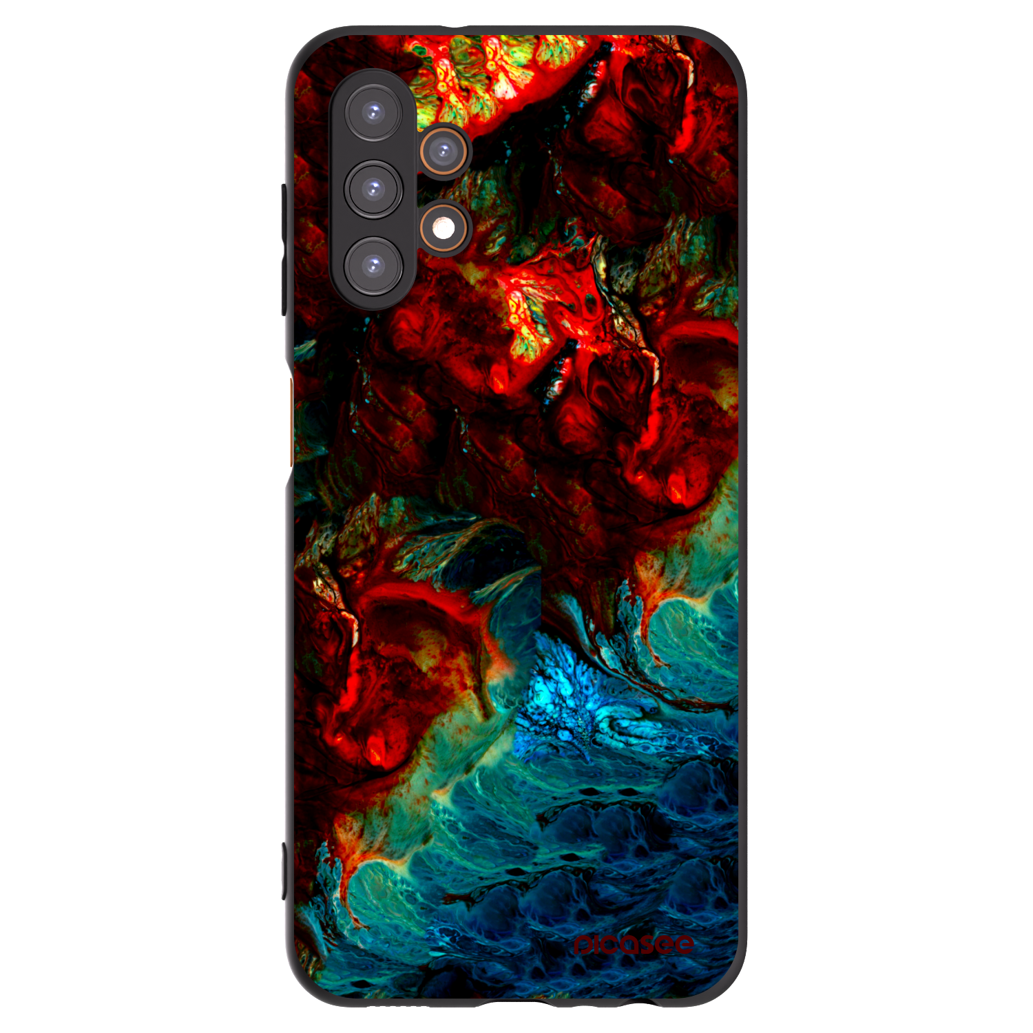 Picasee Samsung Galaxy A13 4G A135 Hülle - Schwarzes Silikon - Universe