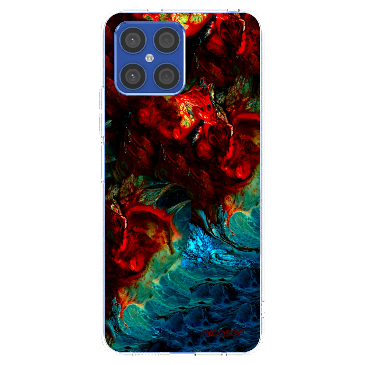 Picasee Honor X8 4G Hülle - Transparentes Silikon - Universe