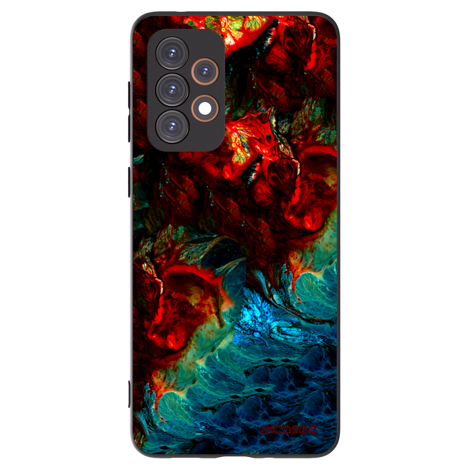 Picasee Samsung Galaxy A33 5G A336 Hülle - Schwarzes Silikon - Universe